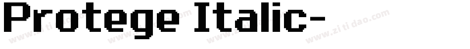 Protege Italic字体转换